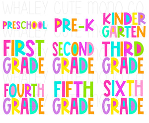 Bright Grades Toddler/Youth/Adult Sizes