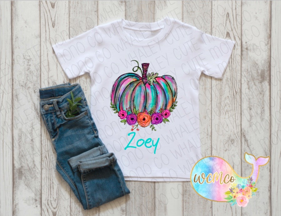 Multi Floral Pumpkin Baby Size