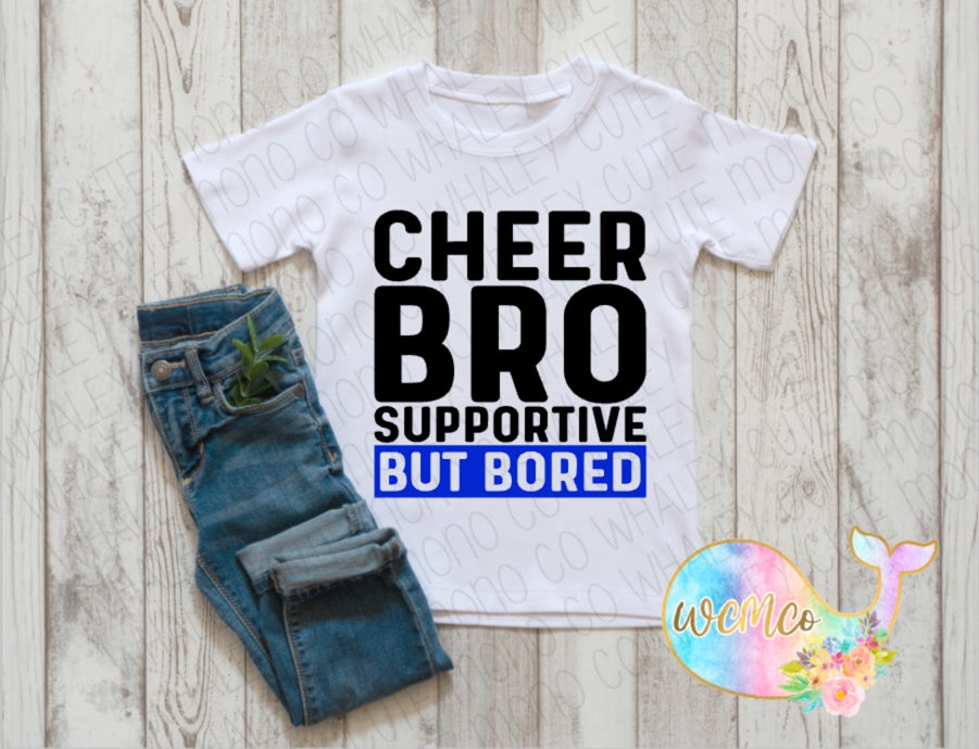 Cheer Bro Supportive/Bored Baby Size