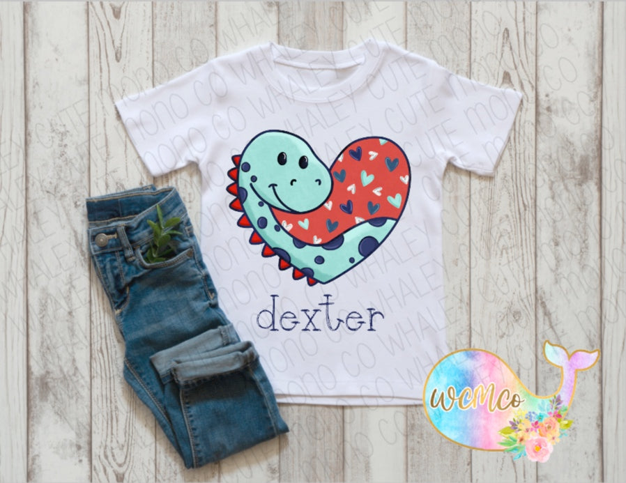 Vday Boy Dino Toddler/Youth/Adult Sizes