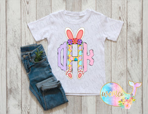 Girl Bunny Mono Toddler/Youth/Adult Sizes