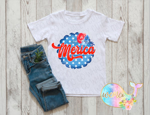 Merica Floral Toddler/Youth Sizes