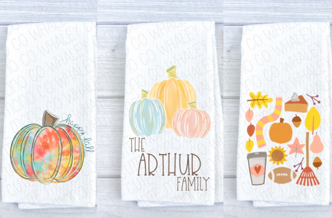 Fall Set of 3 Towels