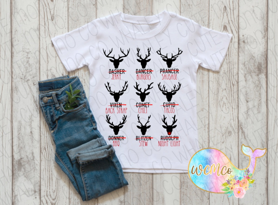 Reindeer Meats Toddler/Youth/Adult Sizes