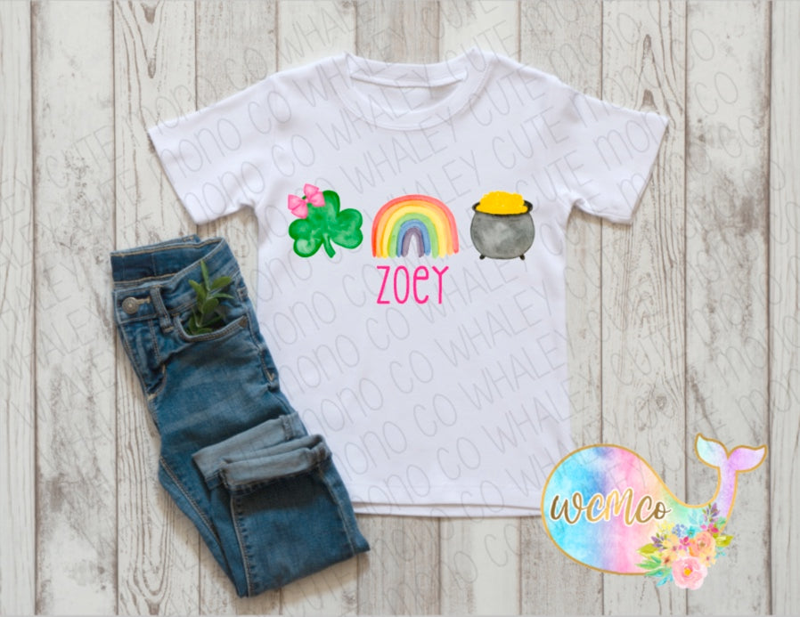 St. Patty Trio Girl Baby Size