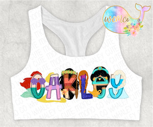 Princess Word/Name Sports Bra