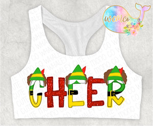 Christmas Buddy Word/Name Sports Bra