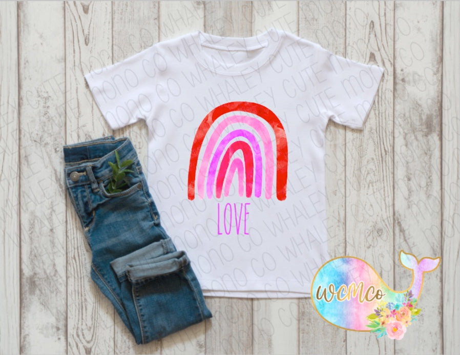 Vday Rainbow Toddler/Youth/Adult Sizes