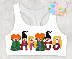 Witch Sisters Word/Name Sports Bra