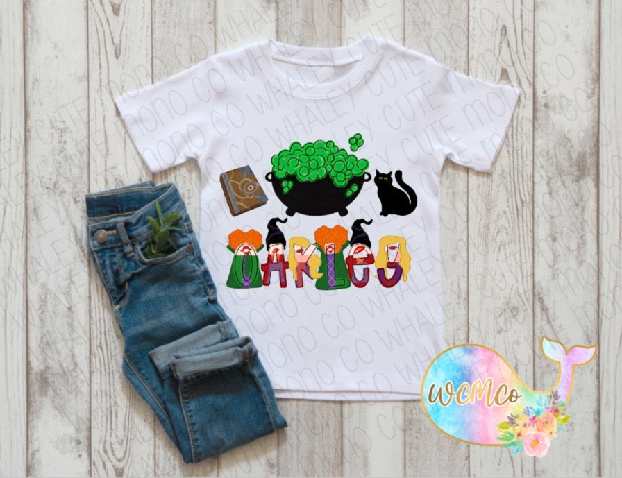 Witch Sisters Word Toddler/Youth/Adult Sizes