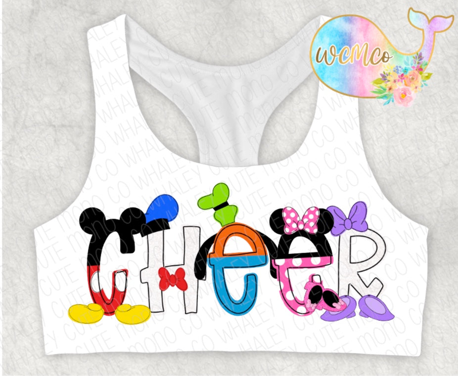 Clubhouse Crew Word/Name Sports Bra