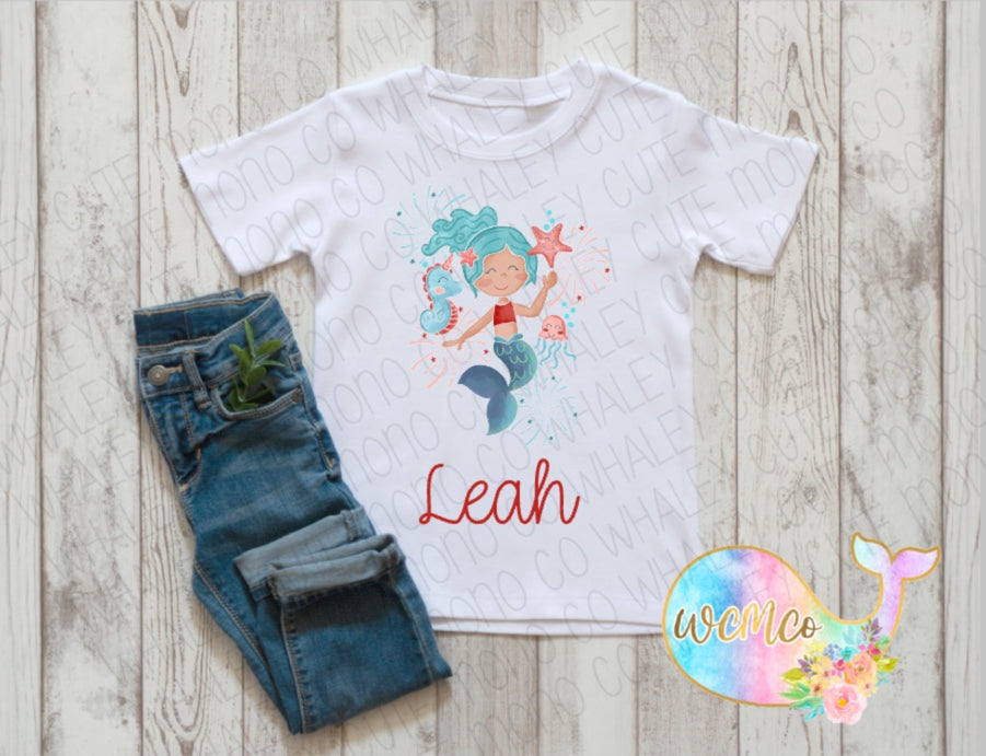 Patriotic Mermaid Toddler/Youth Sizes