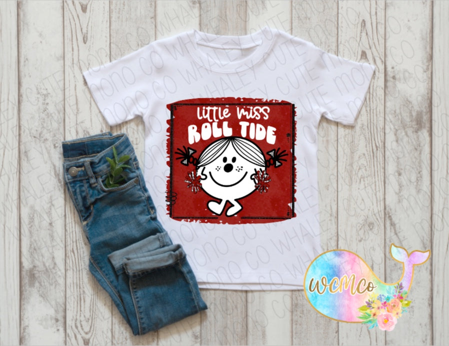 Little Miss Roll Tide Toddler/Youth/Adult Sizes