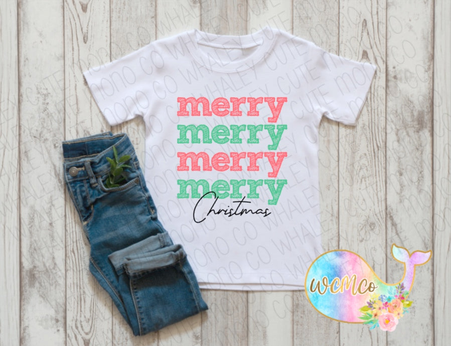 Scribble Merry Pastel Toddler/Youth/Adult Sizes