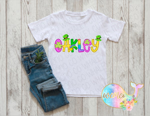 St. Patty Letters Baby Size