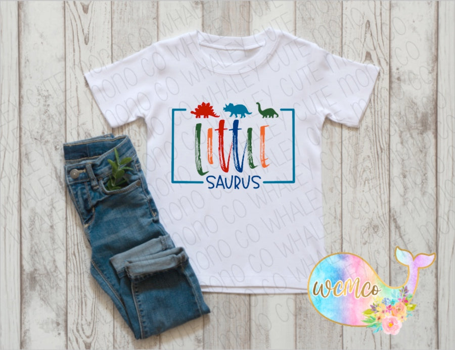 Dino Fam Green/Orange Toddler/Youth/Adult Sizes