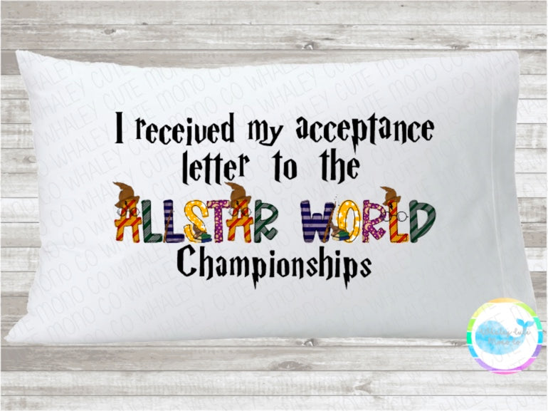 World Acceptance Letter Pillowcase