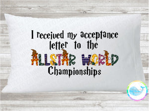 World Acceptance Letter Pillowcase