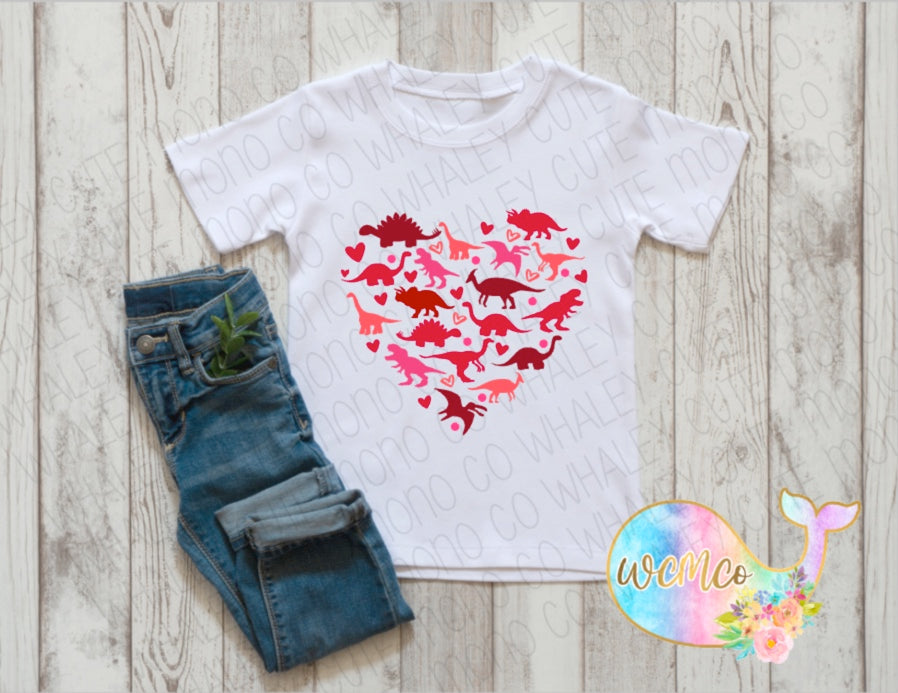 Dino Heart Toddler/Youth/Adult Sizes