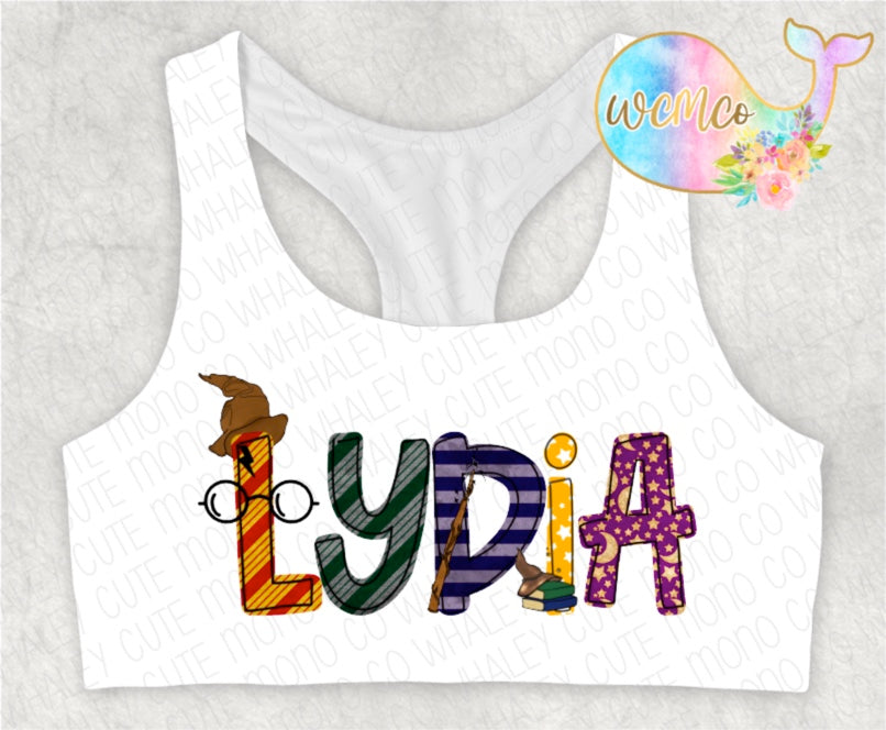 Wizard Word/Name Sports Bra