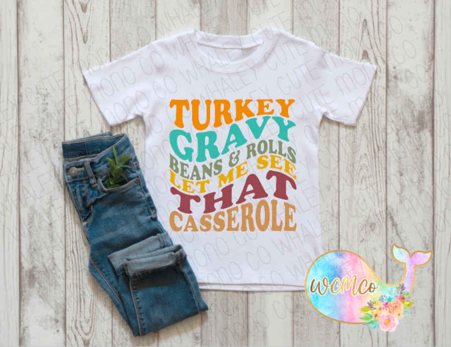 Casserole Toddler/Youth/Adult Sizes