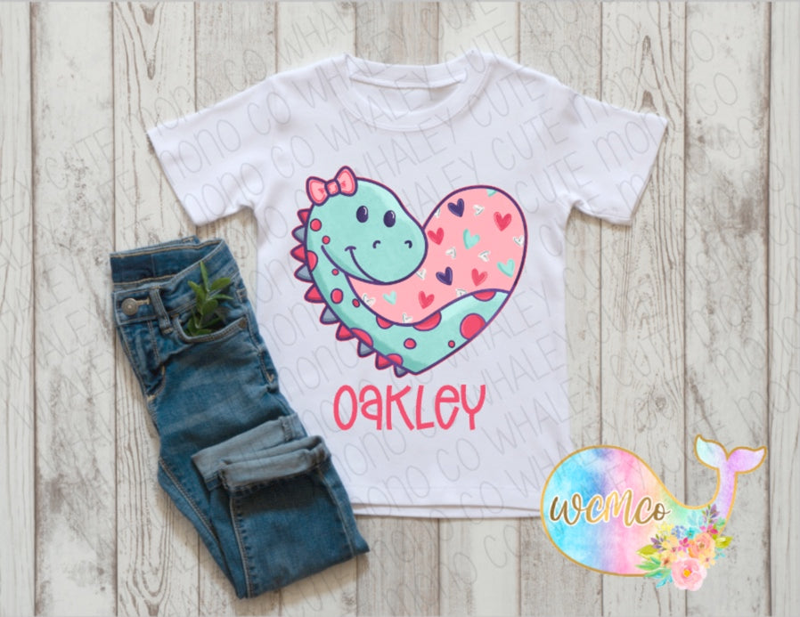 Vday Girl Dino Toddler/Youth/Adult Sizes